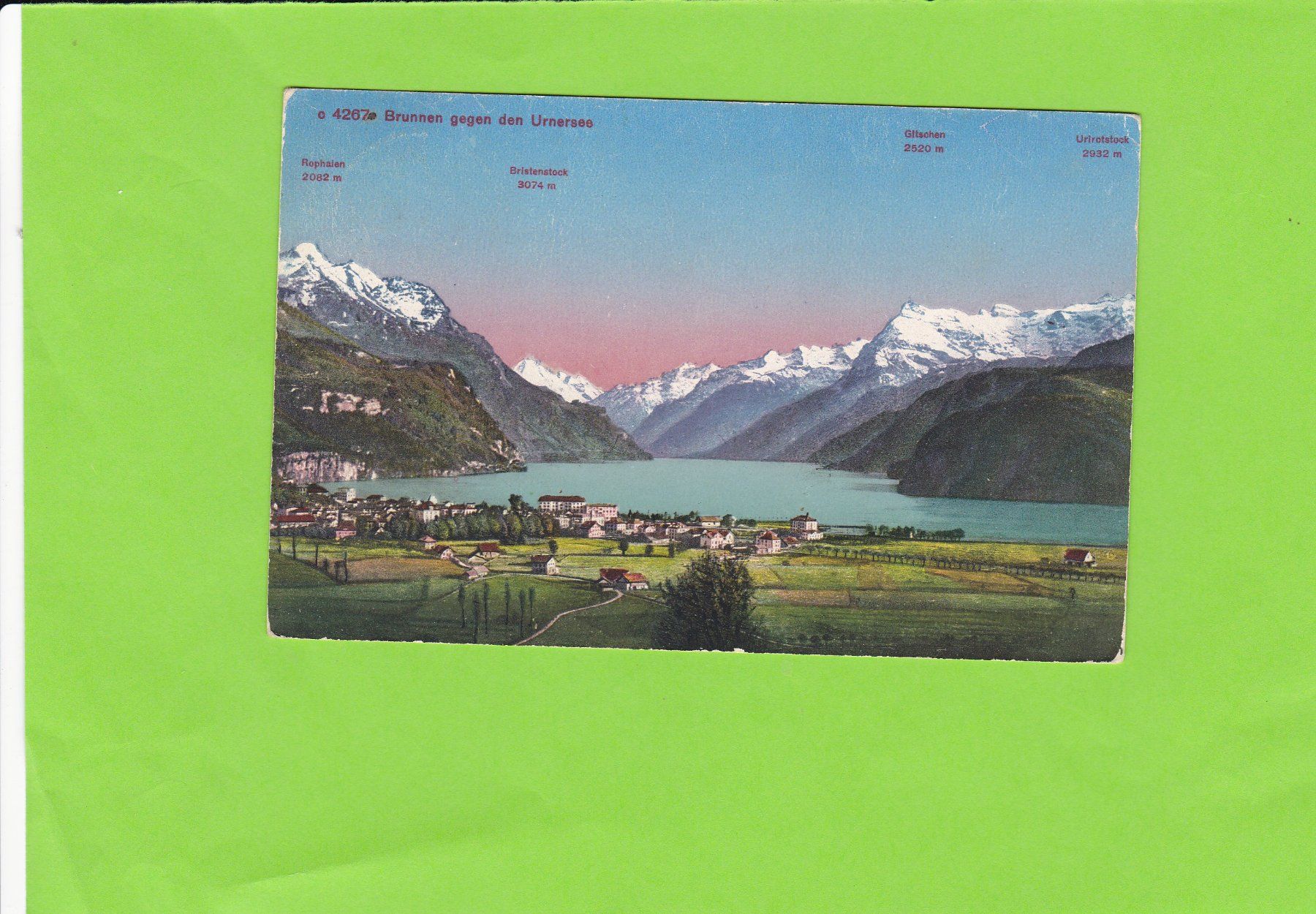 Cartoline postali: Brunnen gegen den Urnersee – Usato da St. Peterzell venduto da neckertal