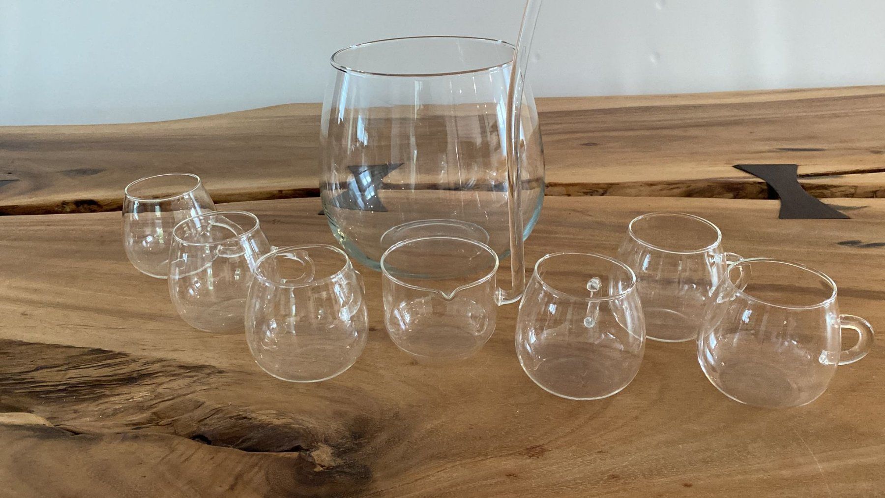 Verres: Bowle Set aus Glas, 6 Gläser – D'occasion à Dagmersellen par Arcticsnow2017