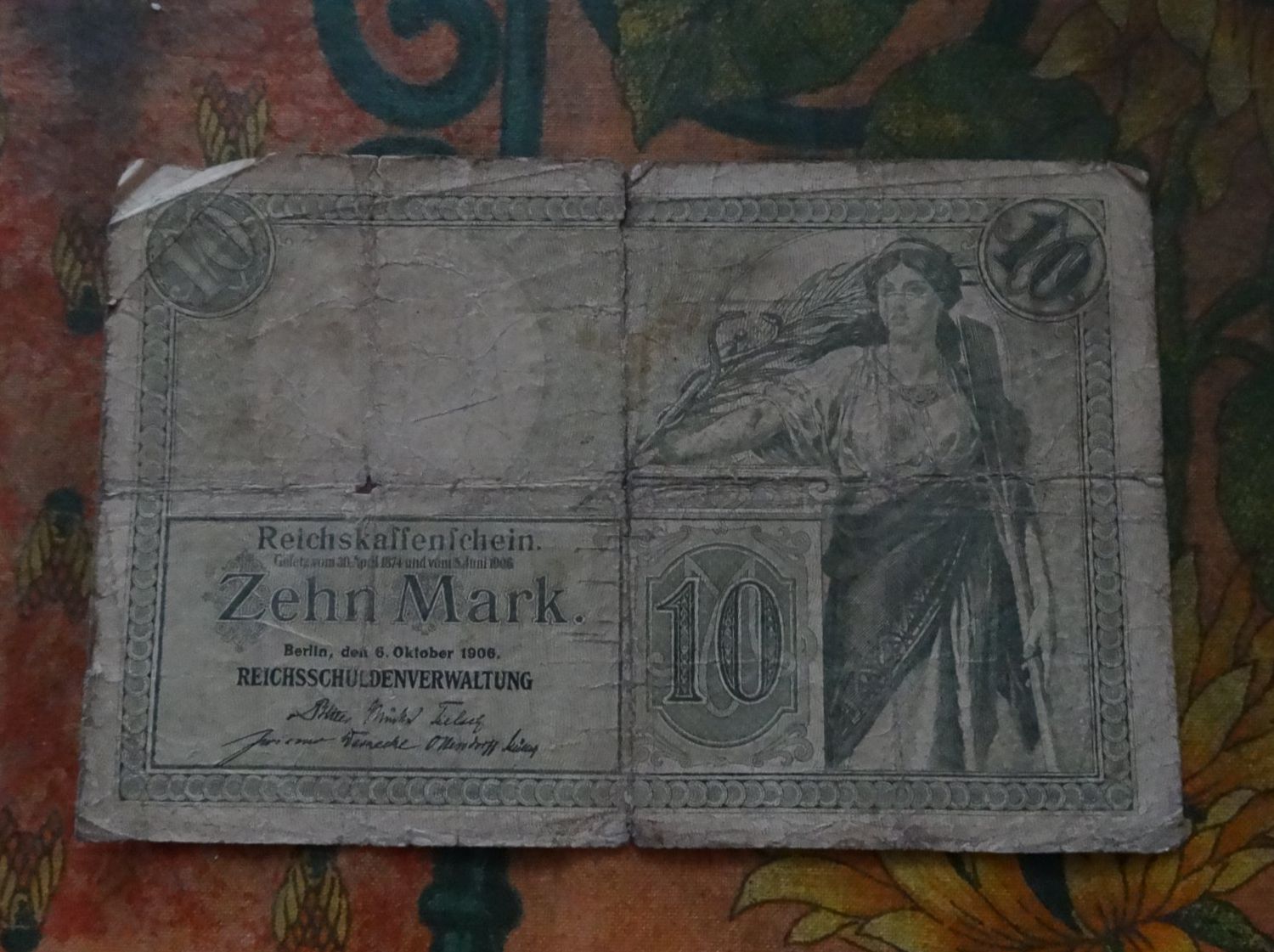 Banknoten: DEUTSCHLAND  10  Mark  1906  Billet – Gebraucht aus Romanel-sur-Lausanne von Swift13 1