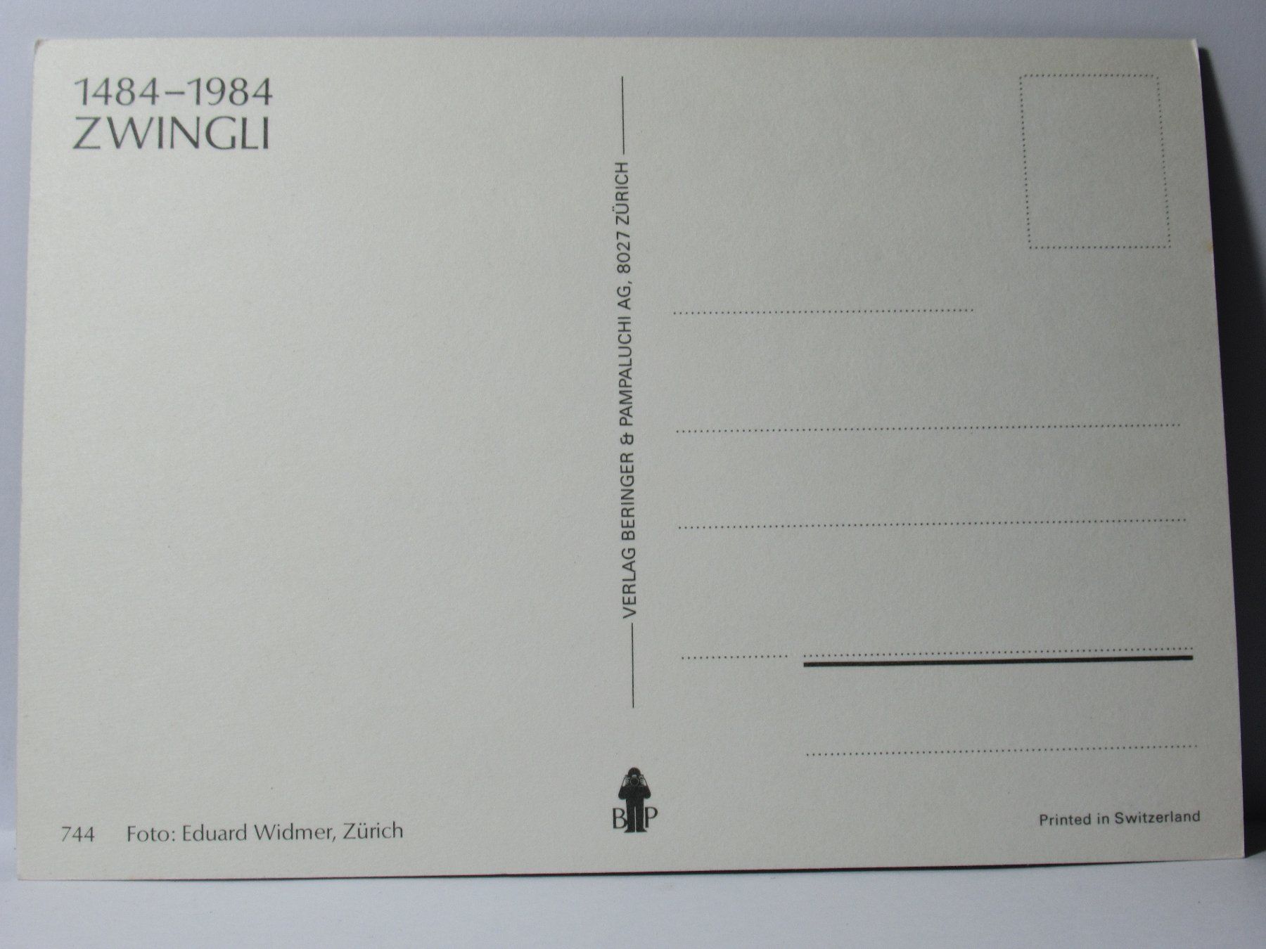 Ansichtskarten: Zwingli – Neu (gemäss Beschreibung) aus Grenchen von Bluemchen1900 1