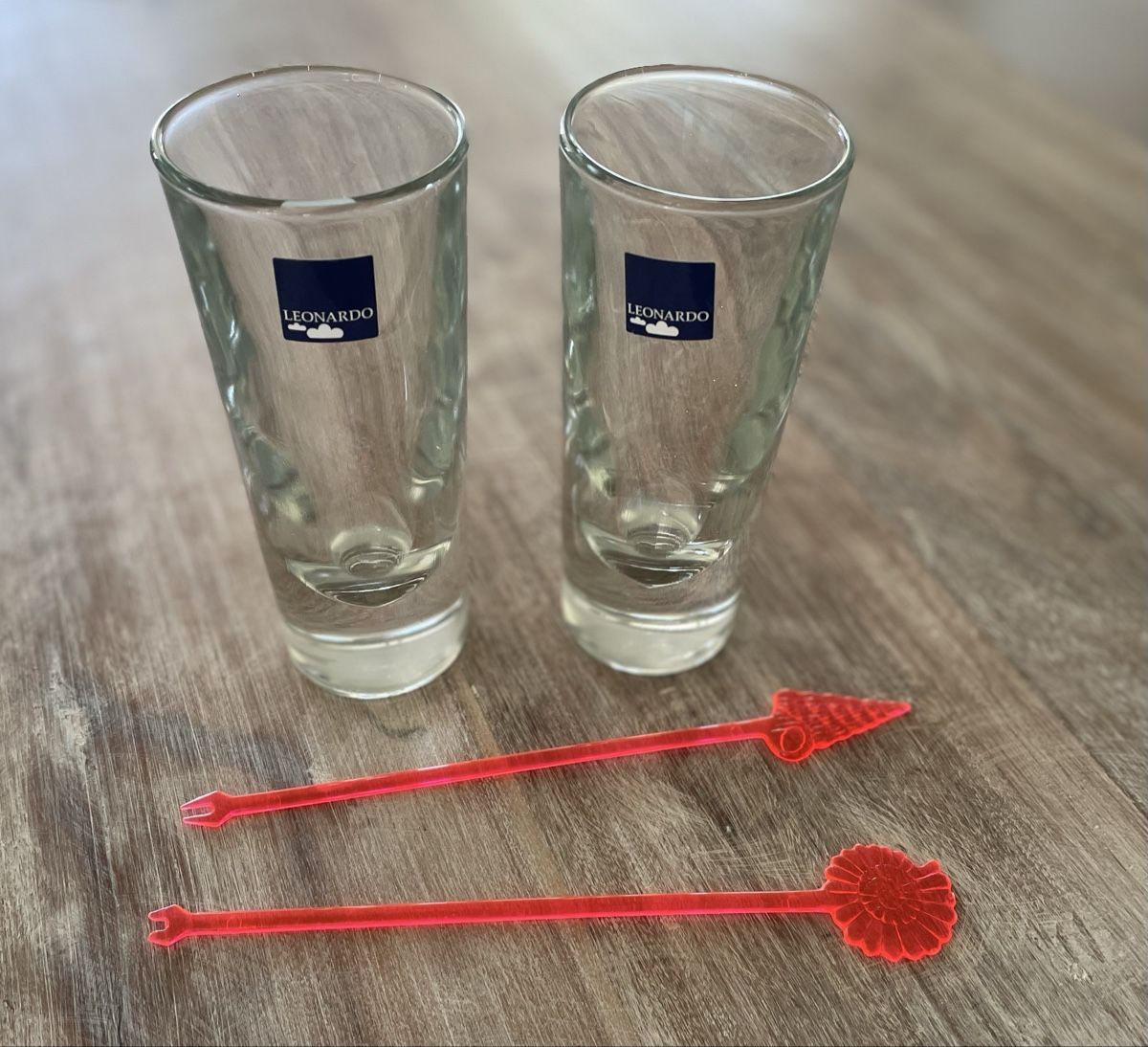 Bicchieri: Leonardo Glas-Set mit Ruehrstaebchen, neuwertig – Usato da Bronschhofen venduto da Sommernacht03 1