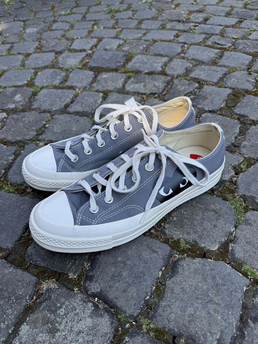 Comme Des Garcons Scarpe da uomo: Converse Chuck 70 CDG Play Grey Sneakers Rare – Nuovo (secondo la descrizione) da Effretikon venduto da rus_2l2p 2