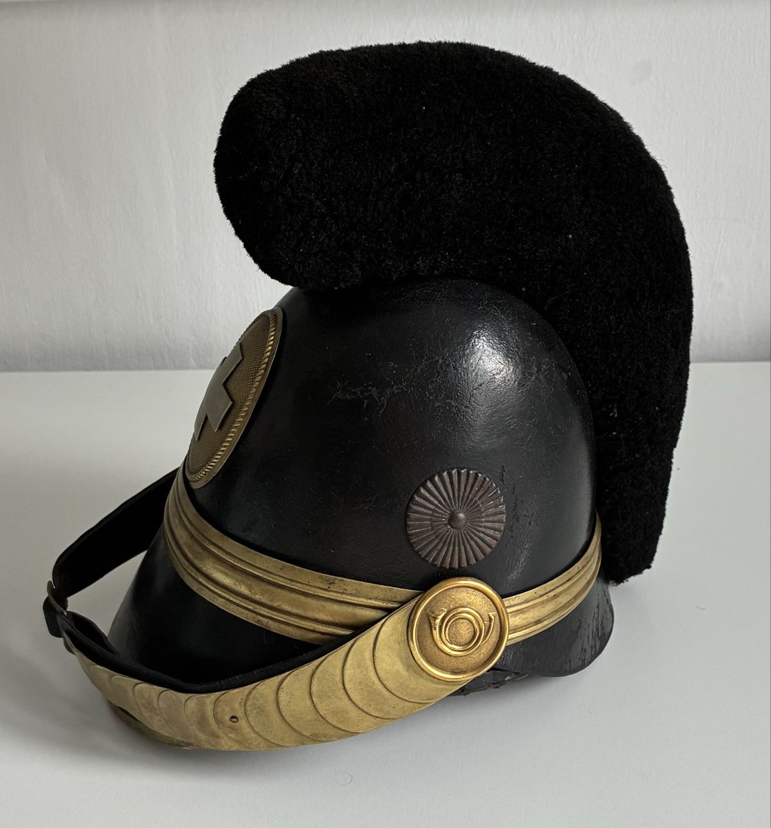 Schweizer Armee Uniformen: Raupenhelm 1842 Aargau – Gebraucht aus Gutenswil von Antiques77 1