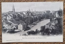 Bern mit Aare, Pelikan, Photo Ernst Selhofer, Länggasse