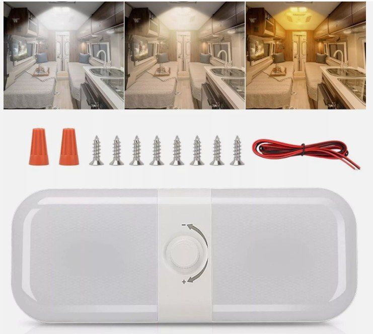 Lampade: Deckenleuchte LED Dimmbar 3 Farbmodi Lampe Wohnwagen – Nuovo (secondo la descrizione) da Kirchdorf AG venduto da Lionstein 8