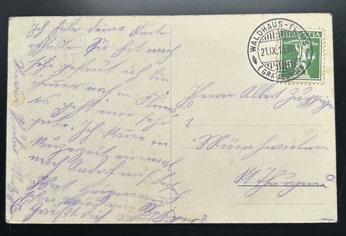 Cartoline postali: Flims Dorfpartie  – Usato da Horw venduto da Tellbub 1