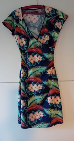 King Louie Wrap Dress Floral Print Size S