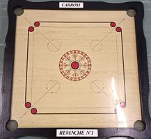 Carrom Brett Revanch N1 gebraucht Brettspiel 