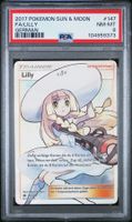 Pokemon Lilly Full Art Sun & Moon 147/149 - PSA 8 NM-MT