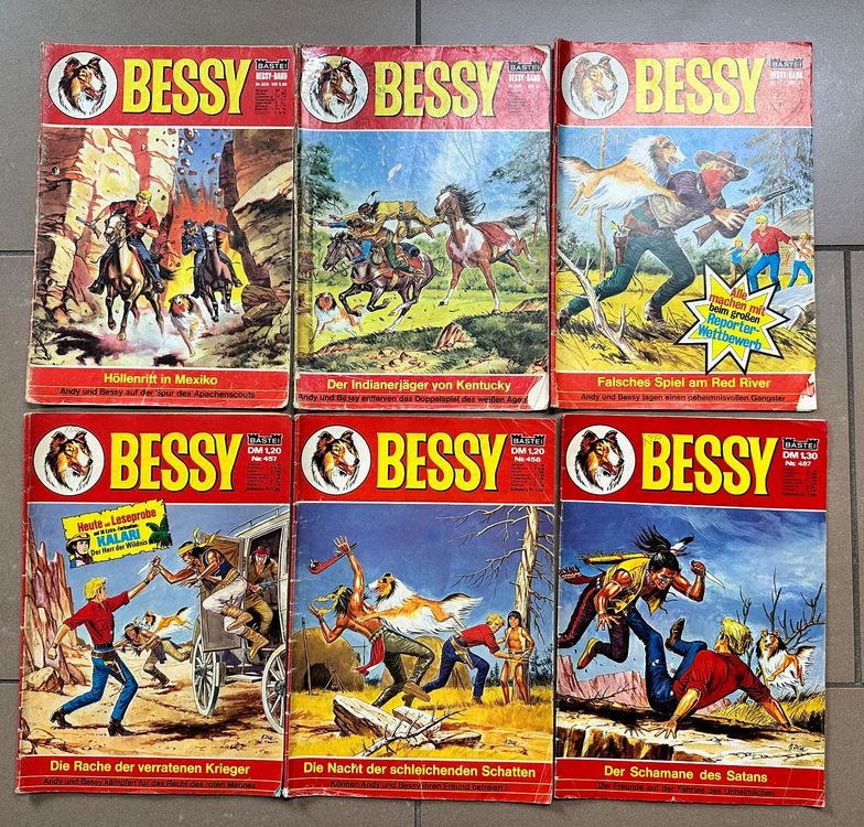 6 alte Comic Hefte Bessy, Bastei Verlag Kaufen auf Ricardo