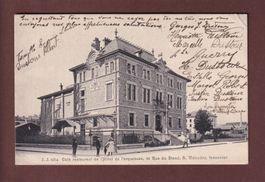 GENEVE - Hôtel de l'Arquebuse - 1906 // pli d'angle //
