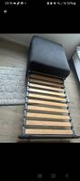 2 Pouf Bett mit echtem Bettgestell Neuwertig(Vallentuna Ikea