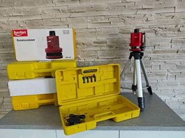 5x Rotationslaser Baulaser mit Stativ 360° Wasserwaage