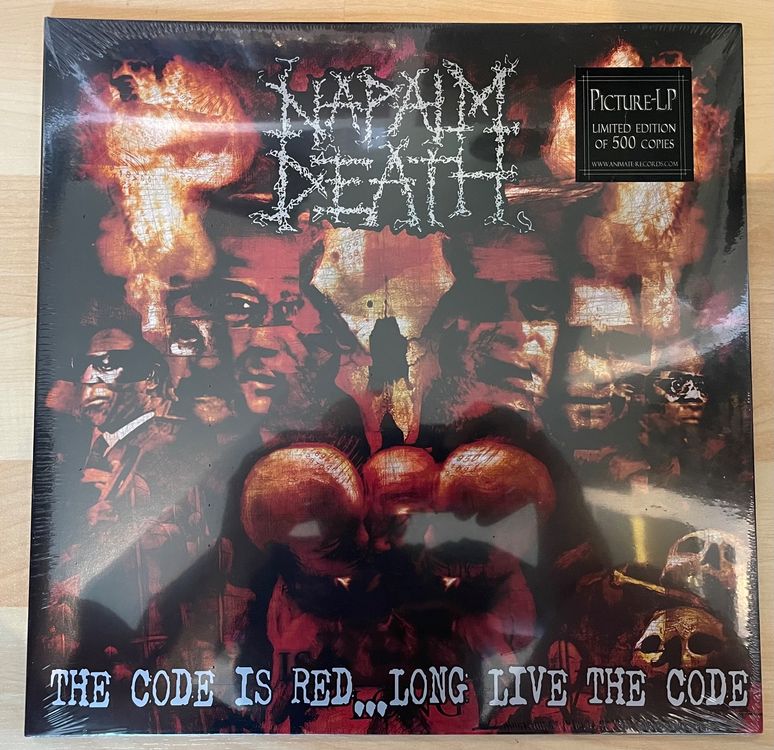 Napalm Death The Code Is Red Picture Disc Ltd 500 Official (Gebraucht ...