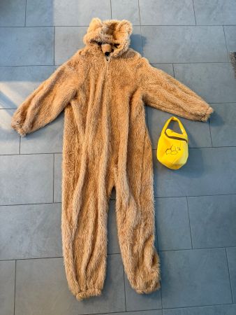 Kostüm Bär für Erwachsene mit Tasche