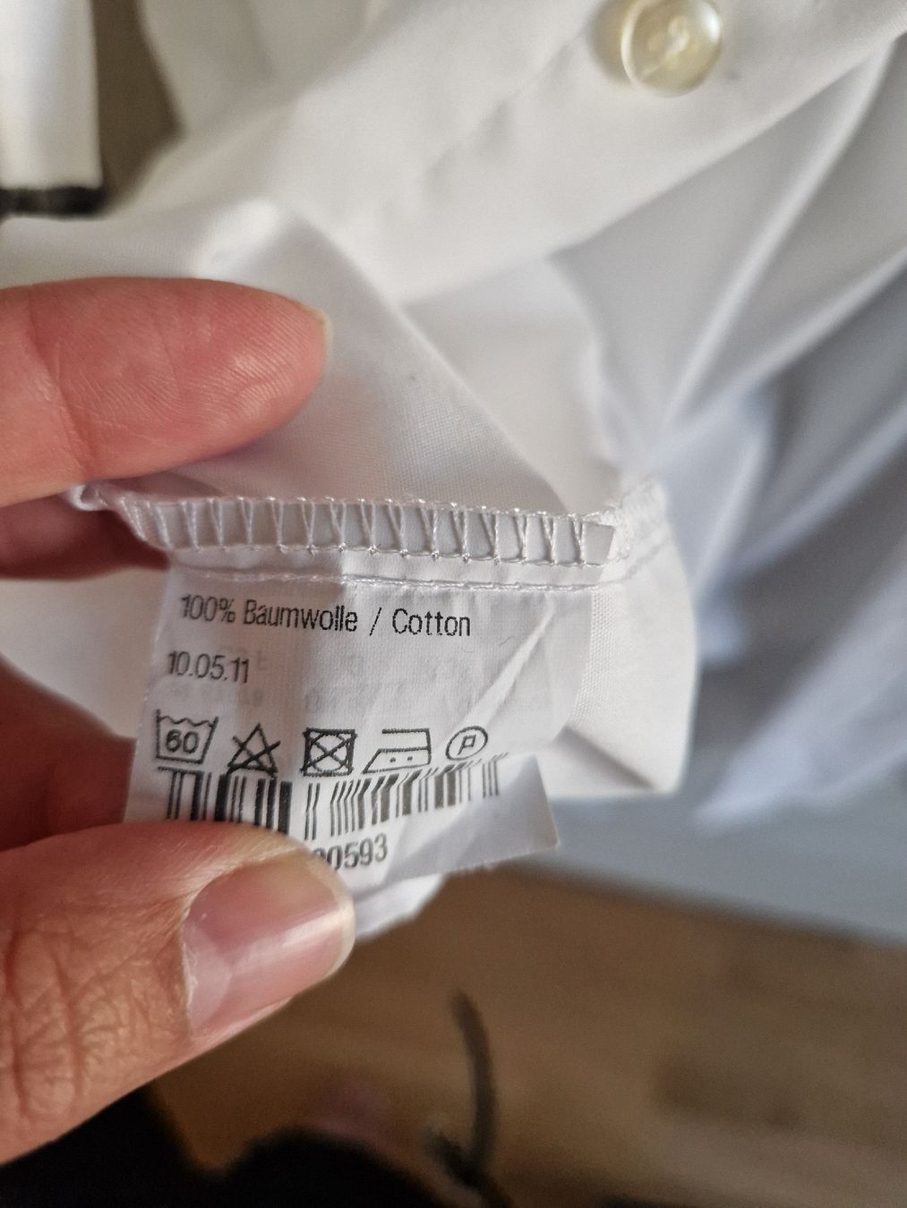 Camicie: Hemd -  Weiss -  Gr L - Casa Moda – Usato da Reinach BL venduto da Dschinni80 5