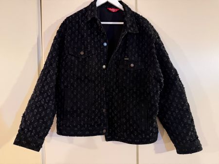 Veste Supreme Hole Punch Denim noir Taille L