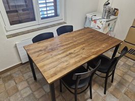 Tisch, Küchentisch mit 4 Stühlen