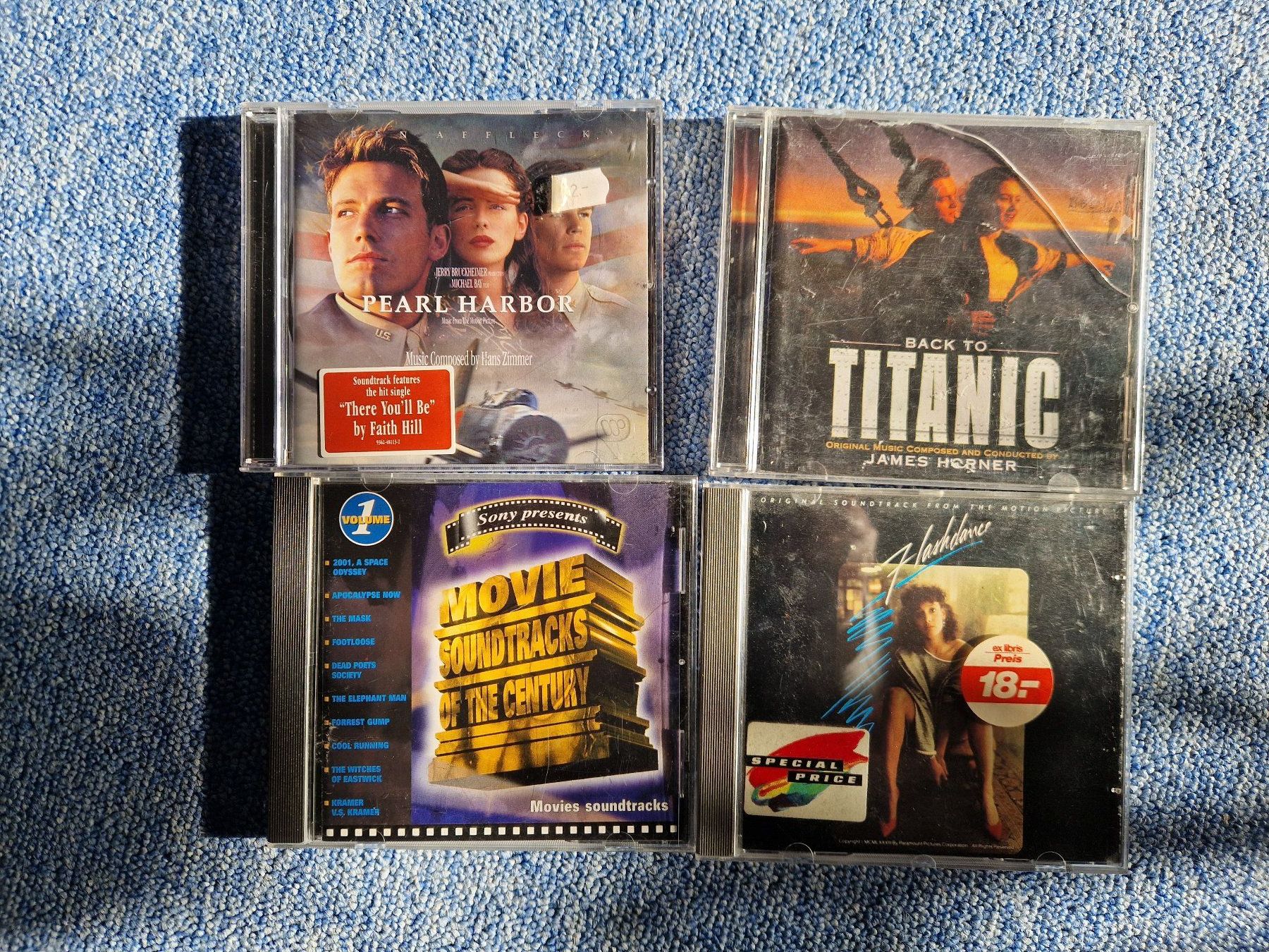 CDs: 4CD's Filmmusik Titanic, Flashdance, PearlHarbour, div. – Gebraucht aus Aefligen von Akoni