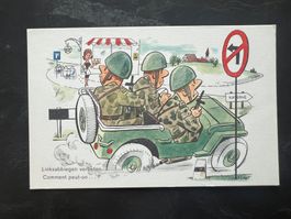 AK Militär Witzkarte ungelaufen  (G3398)