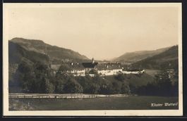 AK Wattwil, Blick zum Kloster, 1926