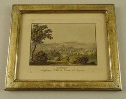 ZOFINGEN, AARGAU, AQUATINTA UM 1840