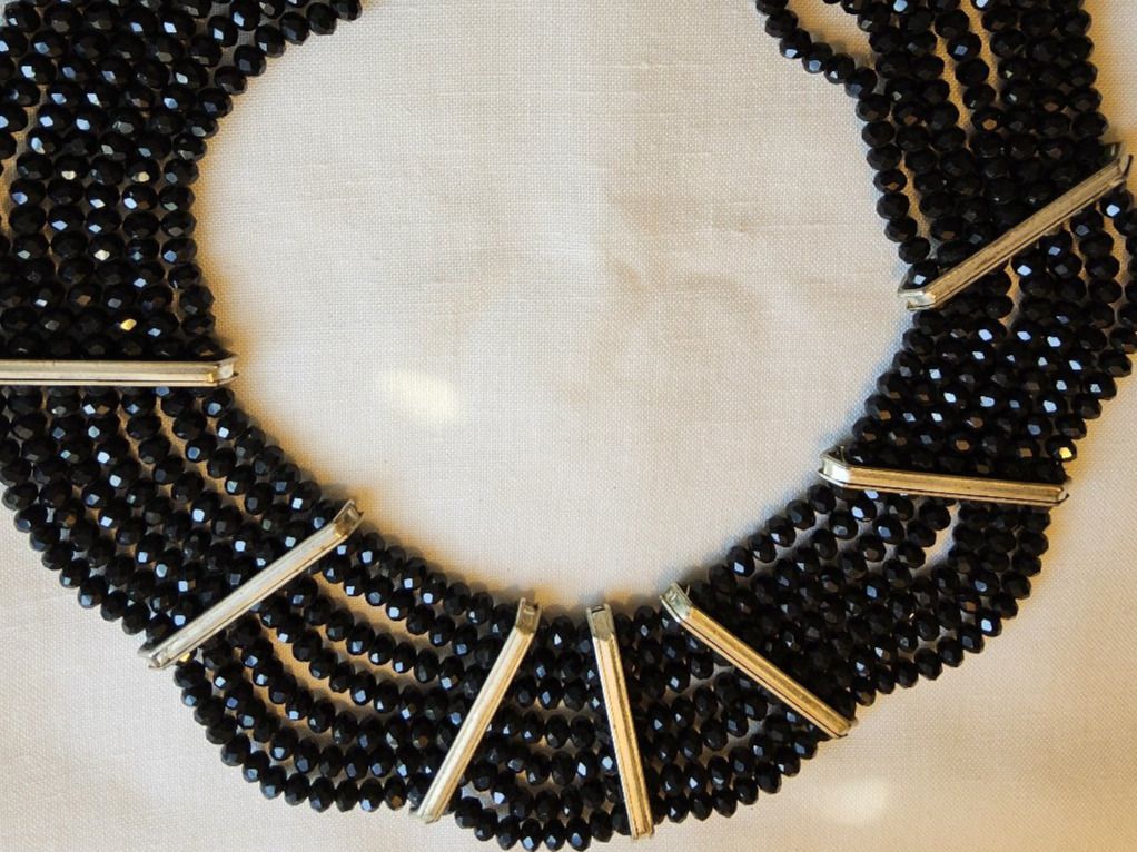 Ketten: Vintage luxuriöses Glasperlen Collier ca 1950 – Gebraucht aus Zürich von sanwit 9