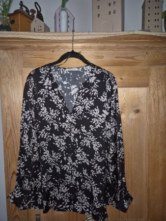 Marc O'Polo Bluse, Grösse 38, Schwarz/Weiss, NEU