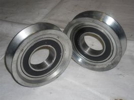 Rollen / 2 Drahtseilrollen - Umlenkrollen - 126mm , NEU