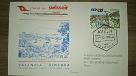 Swissair Valencia - Ginebra 29.10.1990