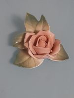 Porzellan Rose Dekoration rosa grün guter Zustand