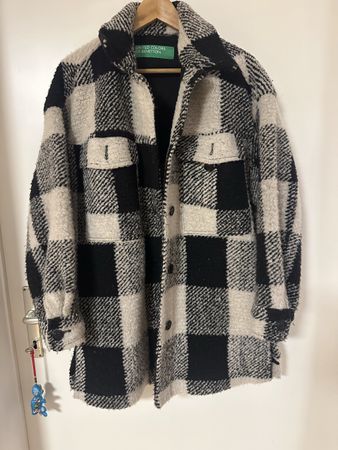 Oversized Jacke, shacket, Benetton, size S (36-40)