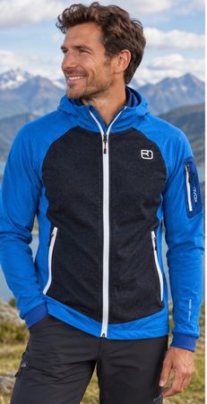 Ortovox Softshell Jacke blau schwarz Grösse M