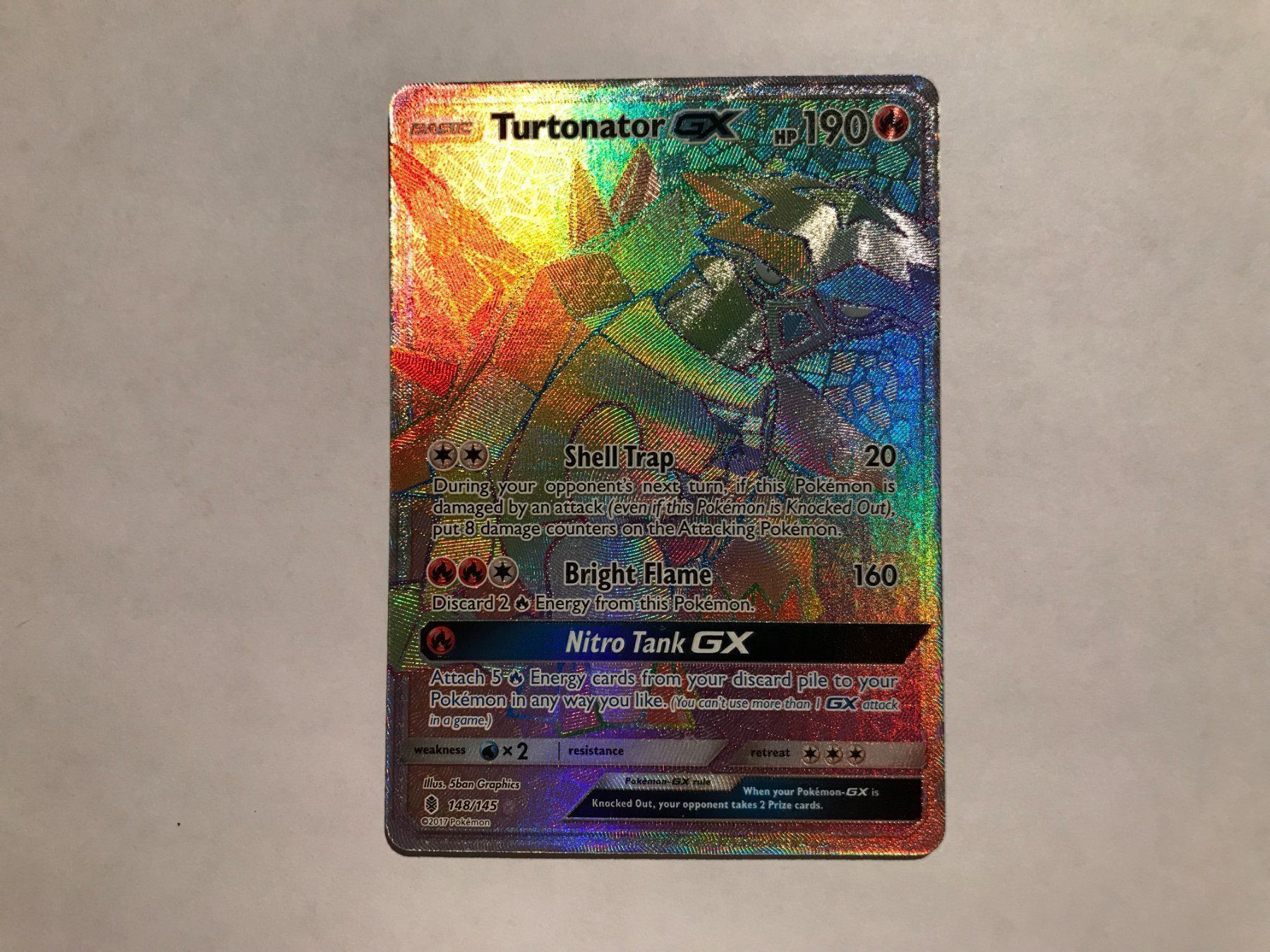 Pokémon Carte collezionabili: Turtonator GX Rainbow – Usato da Hagendorn venduto da Pokecollectorch 1
