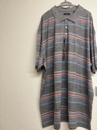 Ragman Polo-Shirt Grösse 6XL Grau/Bunt, Neu mit Etikett!