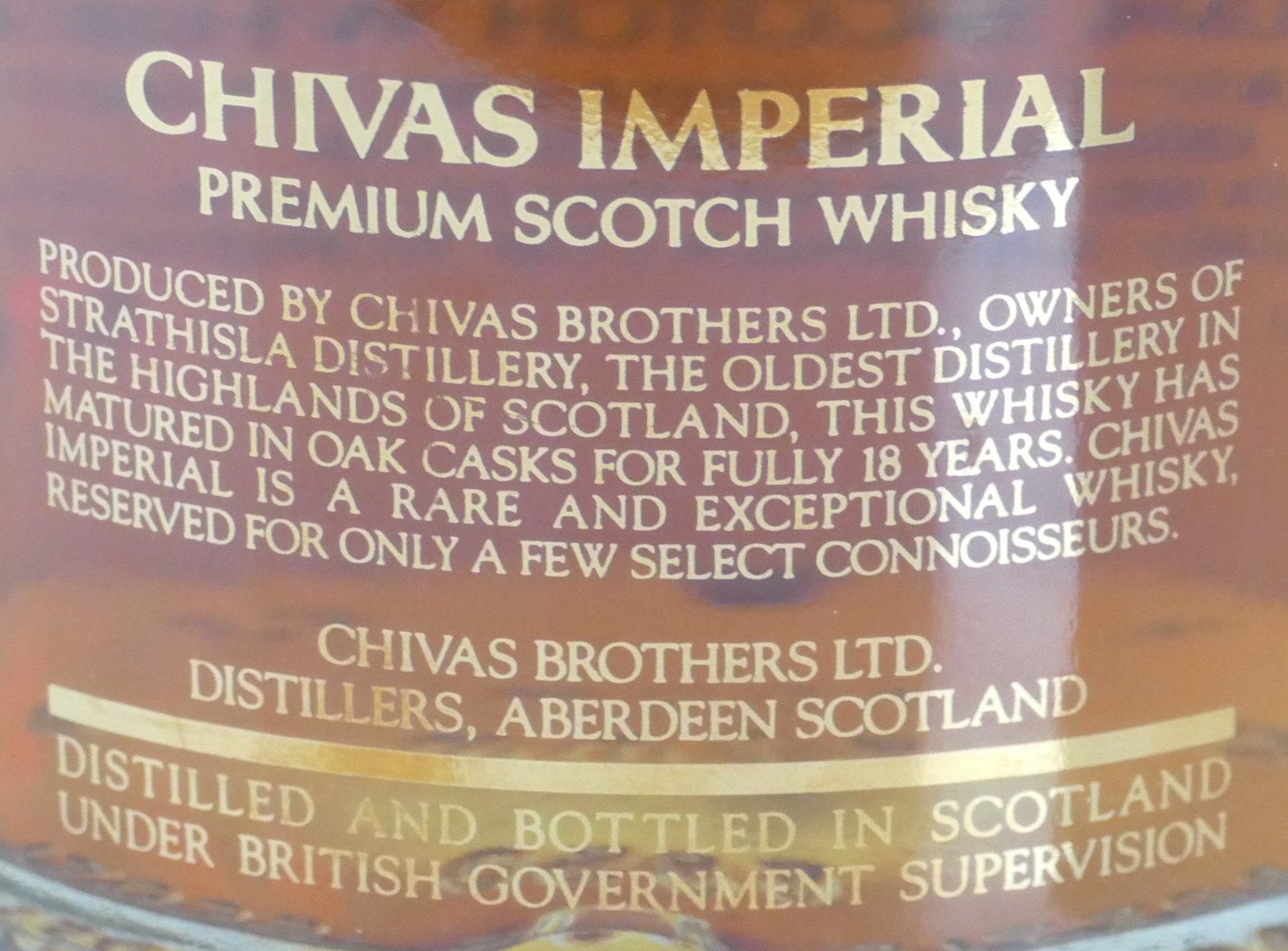 Chivas Regal Bevande alcoliche: Chivas Imperial 18 Jahre – Nuovo e nell'imballaggio originale da Hochdorf venduto da Sukram58 2