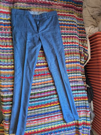 Herren Hose Bayard Grösse 42/ca. M blau guter Zustand