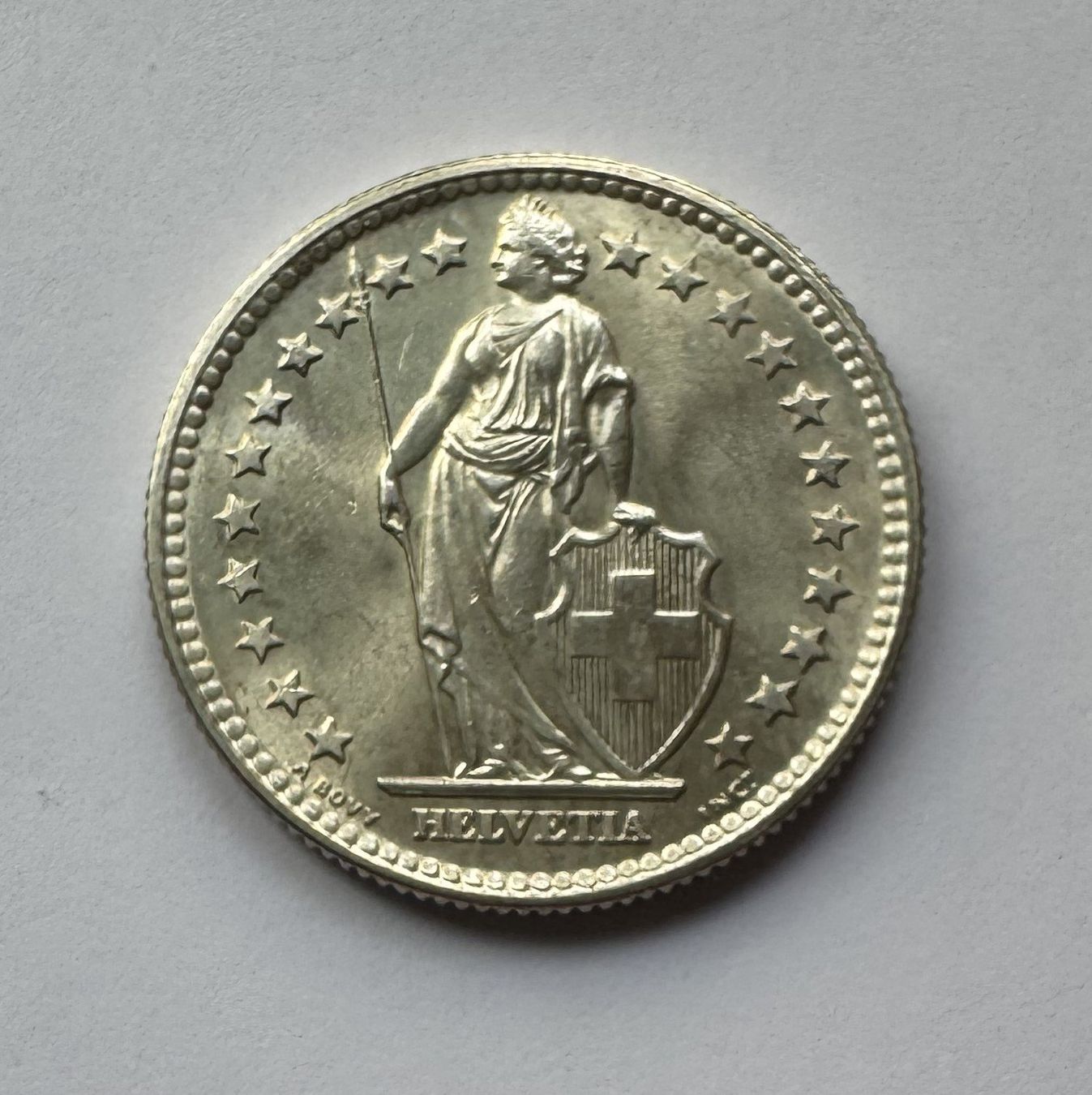 Toutes les monnaies: 1960 2 Franken stgl – Neuf (Voir description) à Kirchberg SG par Helveticus00 1