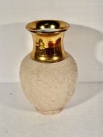 Vintage Ceramic Vase with Gold Rim - Elegant Home Decor