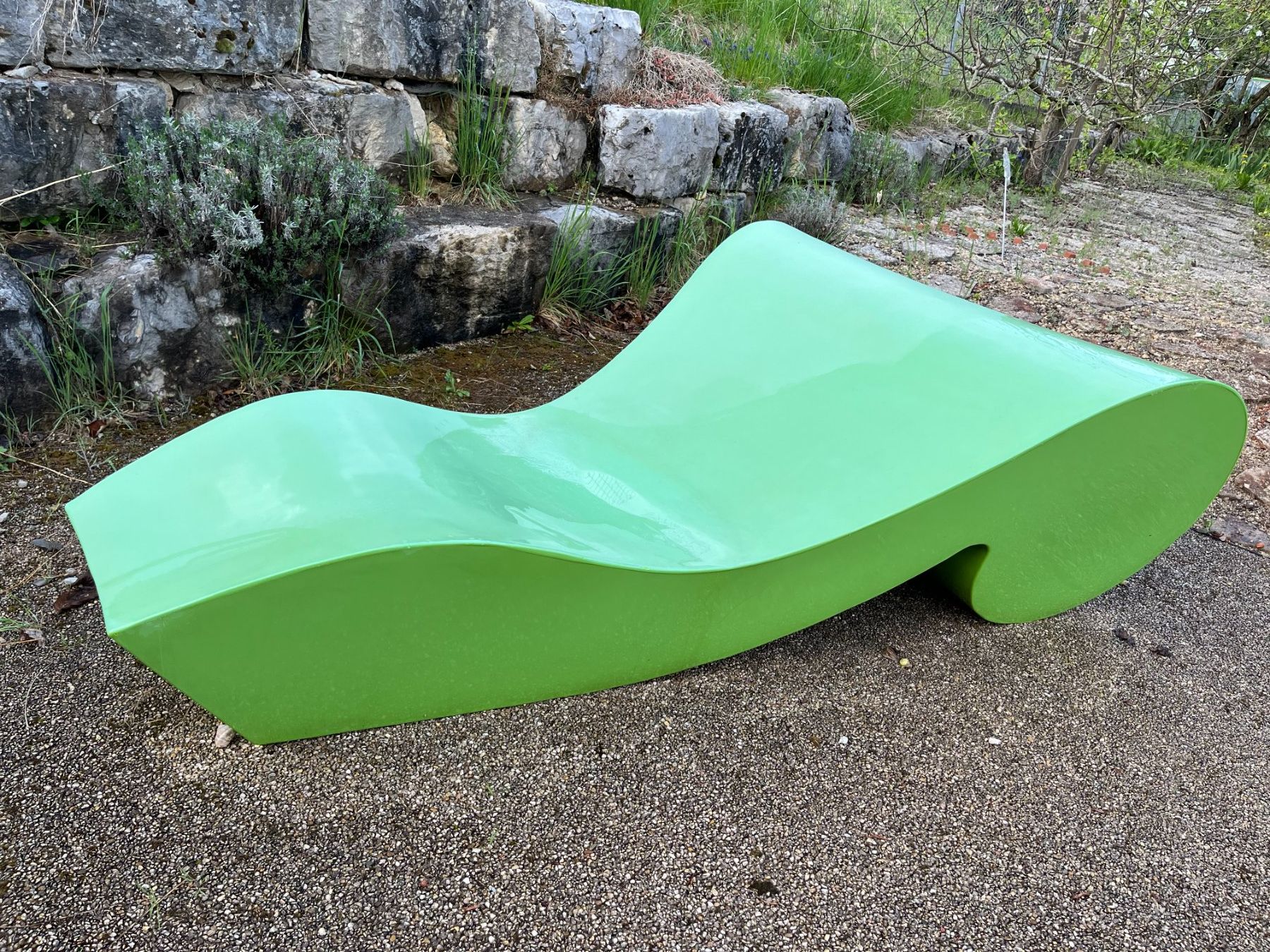 Sedie a sdraio: Rococo Liege aus Polyurethan in Farbe Lime – Usato da Grenchen venduto da cel_gb2q