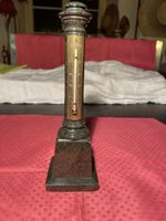 Thermomètre 19e en marbre, vert, échelle de Réaumur, 21 cm