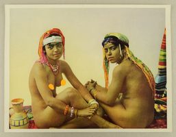 FEMMES ARABES, NUDE, AKT, EROTIK, PHOTOCHROM UM 1900/1910