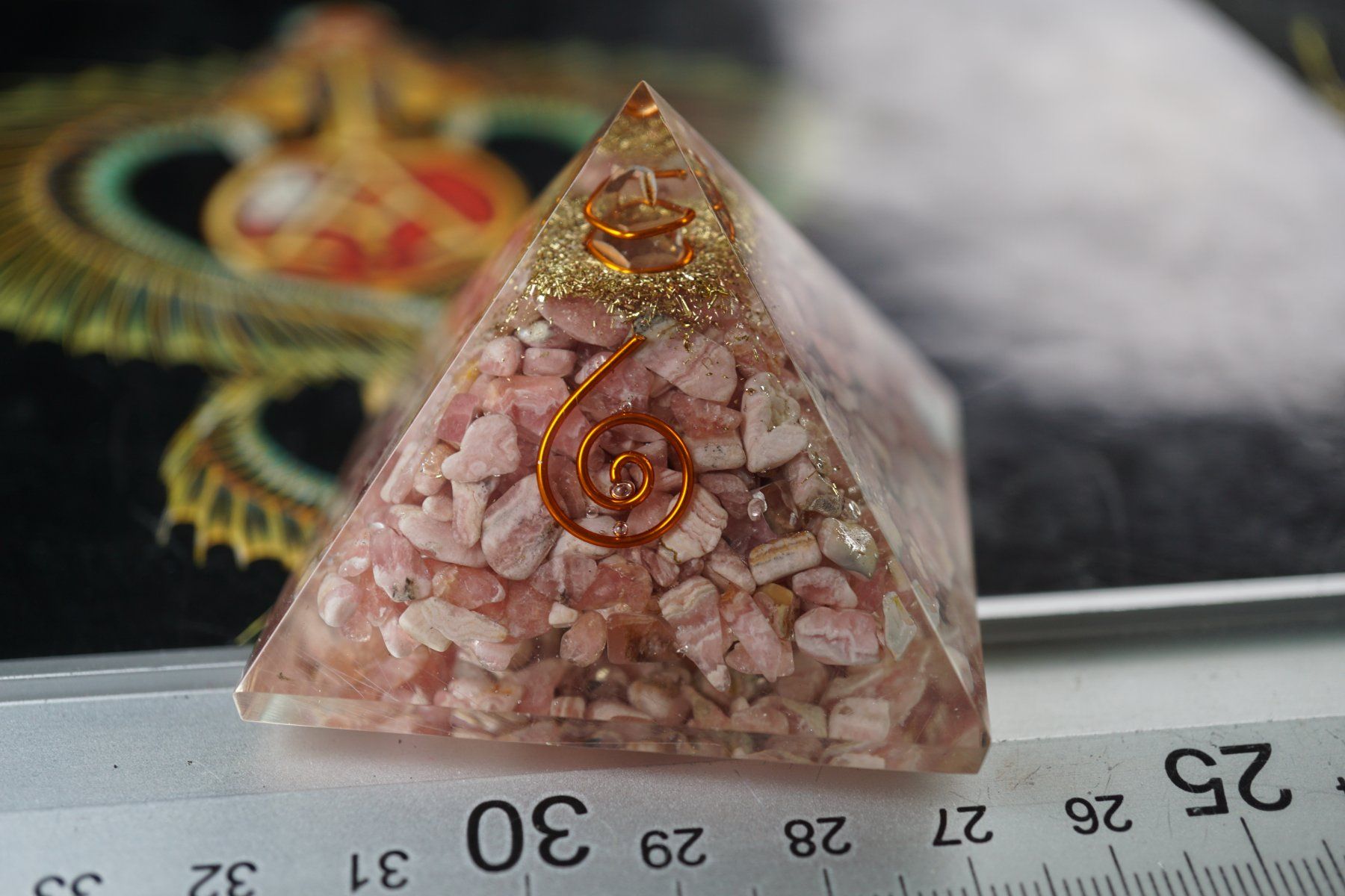 Mineralien & Heilsteine: Rhodochrosit    -Orgonit - Pyramide by TOPSTONE – Defekt aus Eschenbach SG von topstone 1