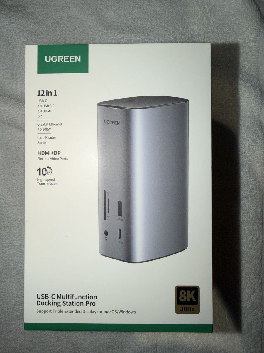 Ugreen Docking station: Ugreen 12 in 1 USB-C Multifunktion Docking Station Pro - neu – Nuovo e nell'imballaggio originale da Neuhaus SG venduto da Toppenau
