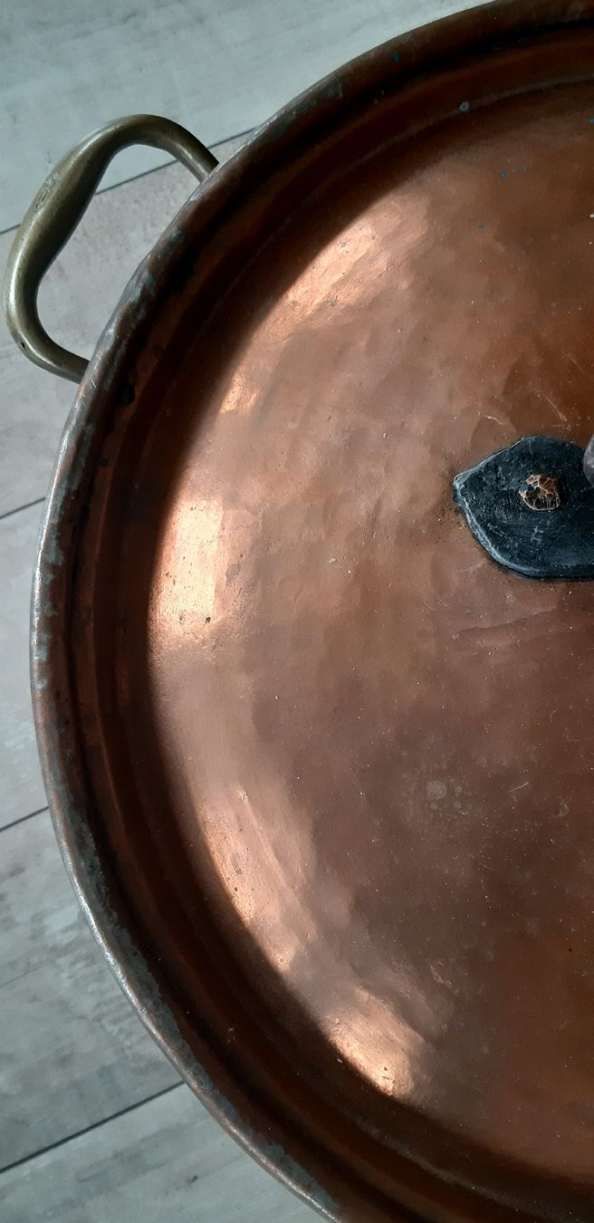 Pentole: Wunderbarer grosser Kupfertopf  - Topf  -  Schale mit Deckel – Usato da Tagelswangen venduto da BrigittaC01 7