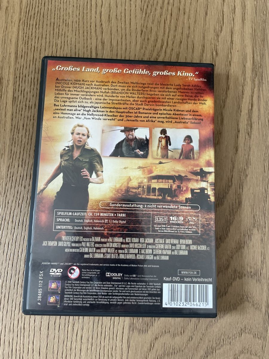 Alle DVDs: DVD Australia - Nicole Kidman/Hugh Jackman – Gebraucht aus Sargans von  1