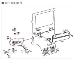 Mercedes Benz Türhalter 309 720 05 16