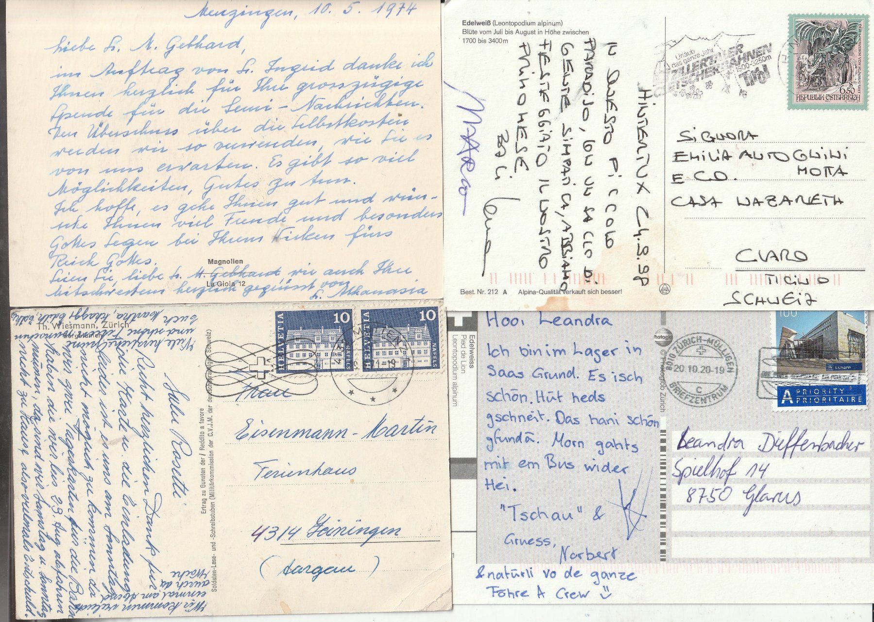 Cartes postales: 20  Blumenkarten – D'occasion à Lumbrein par made02 9