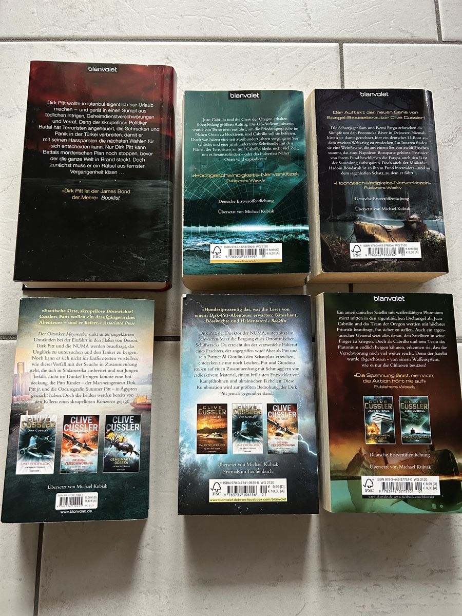 Bücher: Clive Cussler Romane – Gebraucht aus Waltenschwil von alfarumore 1