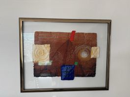 Abstraktes Reliefbild aus Kunstgalerie